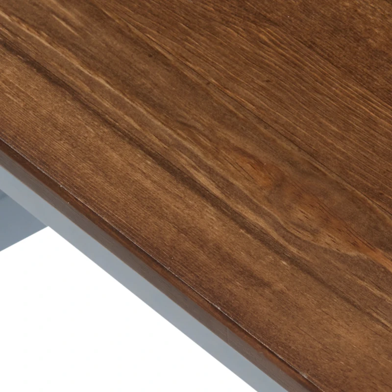 HOMCOM Farmhouse Wooden Dining Chairs Set of 2 with Cross Back, Grey