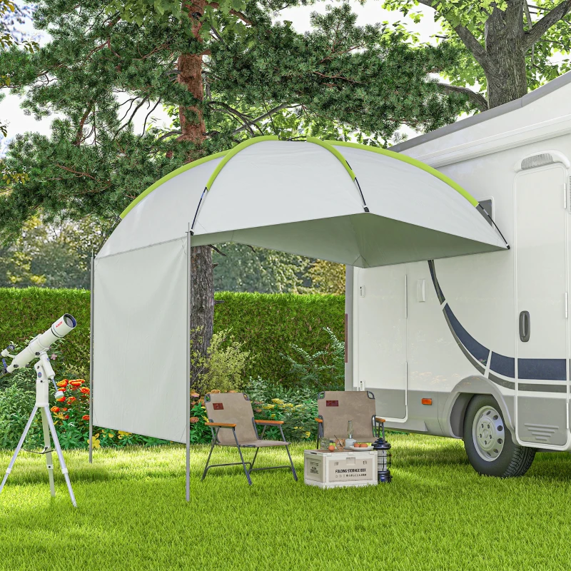 Outsunny SUV Awning Tailgate Tent, Portable Car Awning with Side Wall, for Truck, RV, Van, Trailer and Overlanding Camping