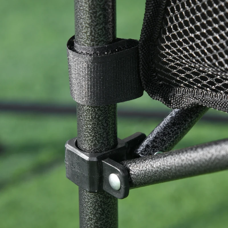 Outsunny Folding Camping Table with Mesh Storage Bag, Lightweight Aluminum Picnic Desk, Roll Up Tabletop with Carring Bag