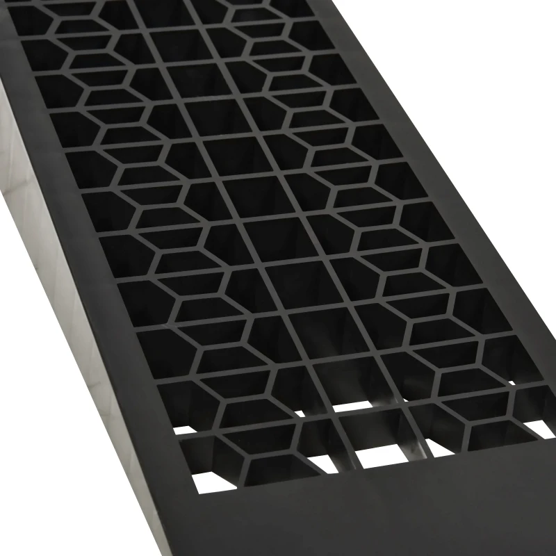 HOMCOM Car Ramps, Curb Ramps with Plastic Anti-Slip Surface, 6600lbs Capacity for Cars SUVs Small Vans, Set of 2, Black