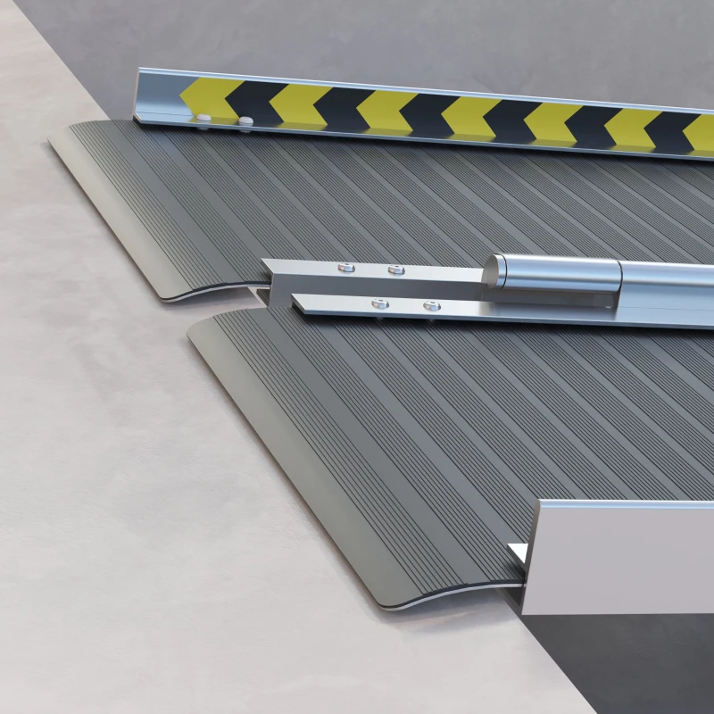 HOMCOM Wheelchair Ramp, 10FT Foldable Threshold Ramp, Aluminum Handicap Ramp with Non-Slip Surface, Transition Plates Above and Below for Home, Doorways, Steps, 600lbs Capacity