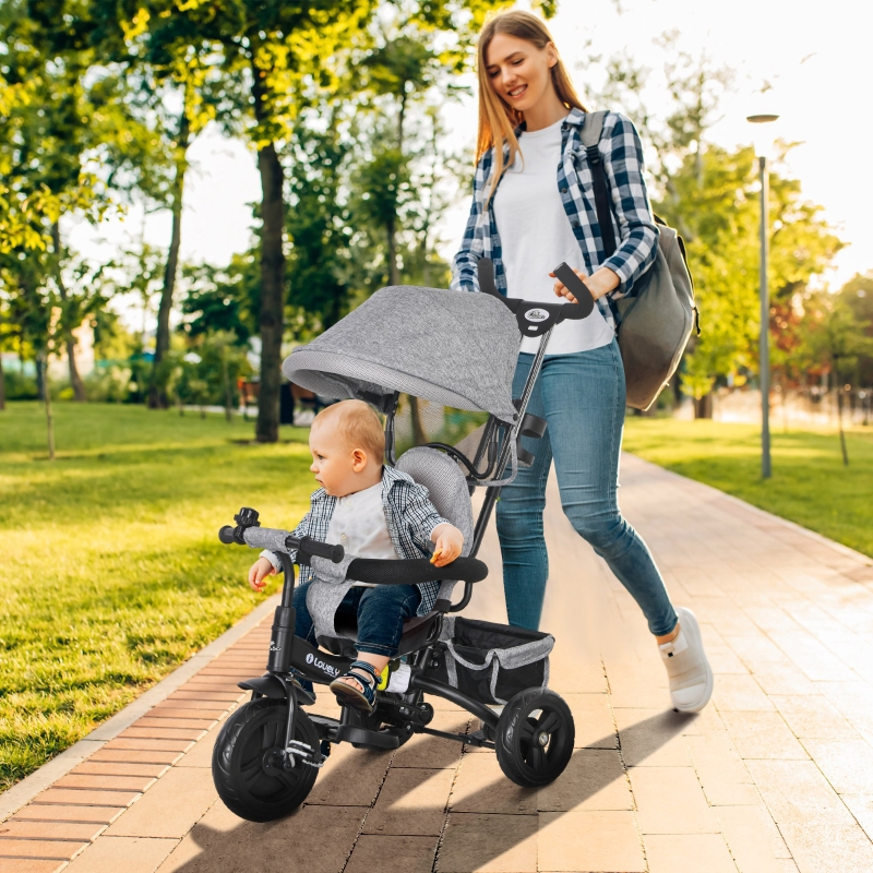 PONBebe 23.5㎝ Travel Stroller for Toddlers 1-3 Bassinet Infant Baby Pram
