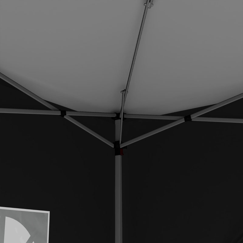 Outsunny 10'x10' Outdoor Pop Up Party Tent Wedding Gazebo Canopy with Carrying Bag (Black)
