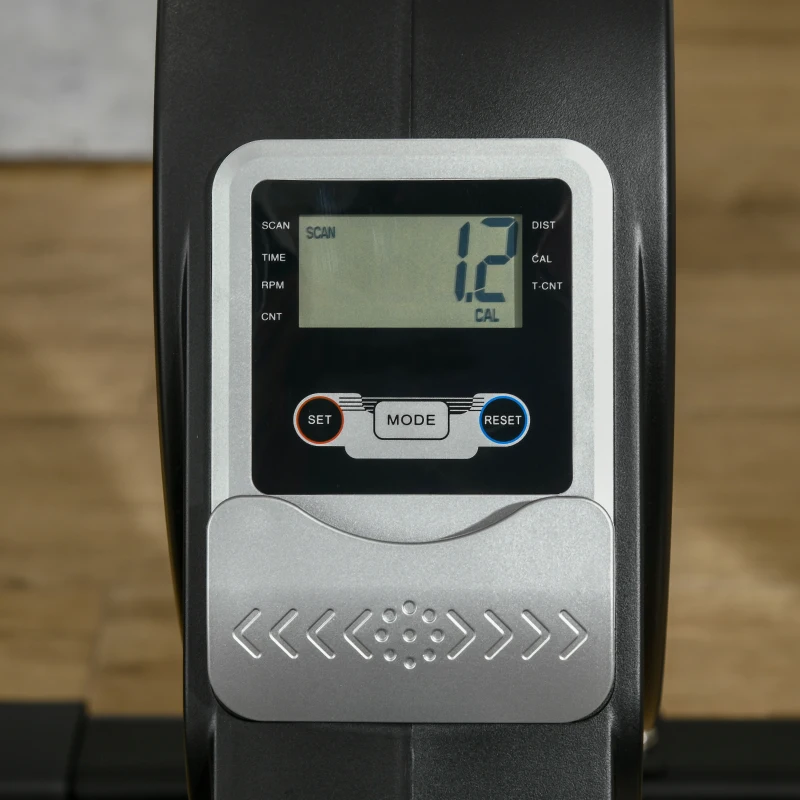 Soozier Magnetic Rowing Machine, Foldable Rower with 8 Level Resistance, Digital Monitor & Transport Wheels for Home Gym