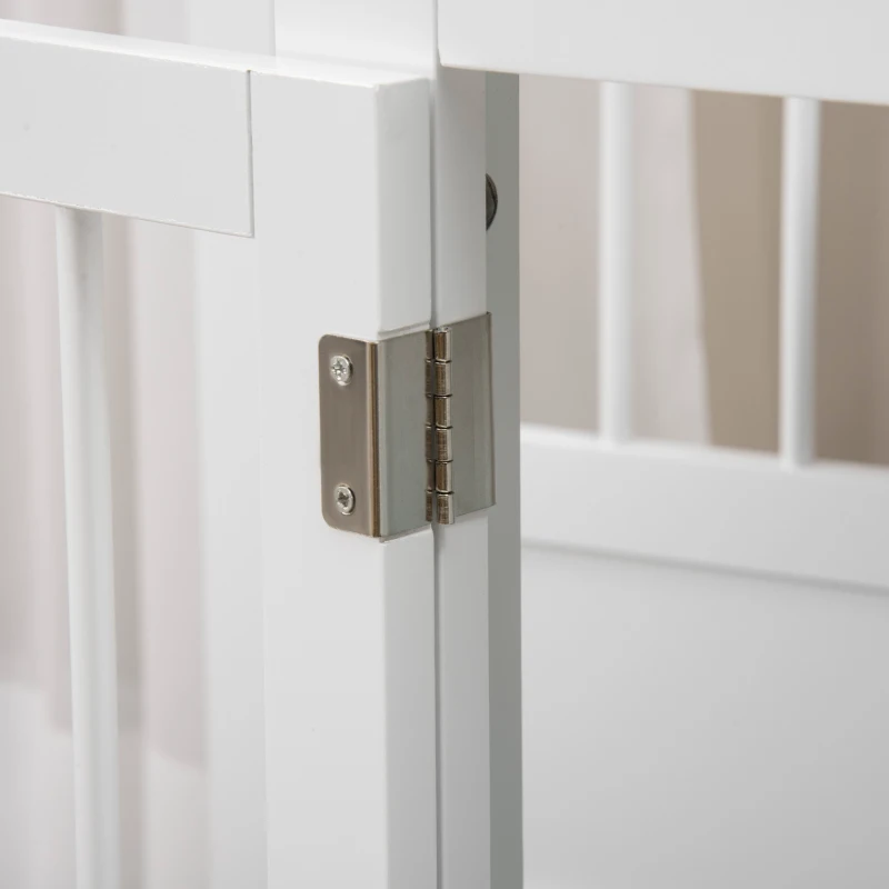 PawHut 31" Dog Crate Furniture End Table with Three Doors for Small Dogs, White