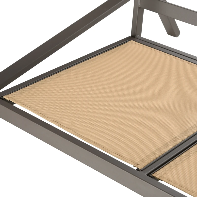 Outsunny 3 Seater Patio Swing Chair, Porch Swing with Adjustable Canopy and Removable Cushions, Outdoor Swing Seat, Light Grey