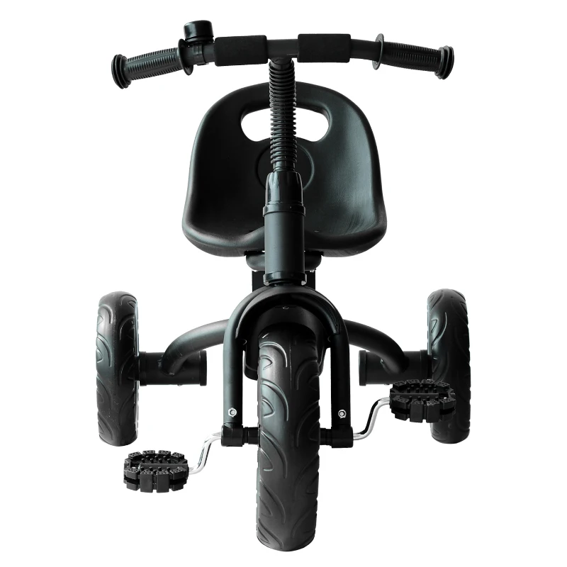 Qaba 3-Wheel Recreation Ride-On Toddler Bike With Bell for Children Indoor / Outdoor, Black