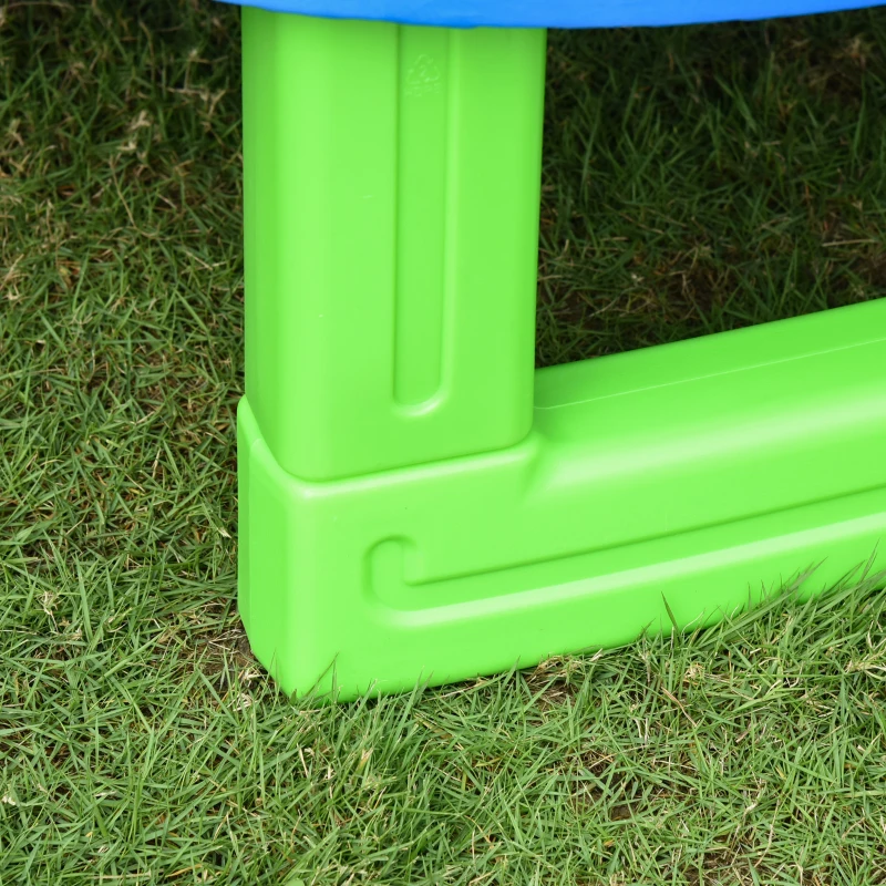 Outsunny 84.75" Kids Trampoline 7 FT Indoor Outdoor Trampolines with Safety Net Enclosure Built-in Zipper Padded Covering, for Boys and Girls, Blue