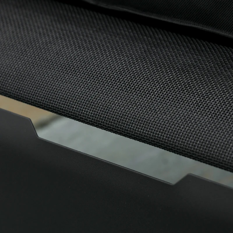 PawHut Elevated Dog Bed w/ Removable Pillow, Raised Pet Bed w/ Steel Frame & Breathable Mesh Fabric for Large and Medium Sized Dogs, Black