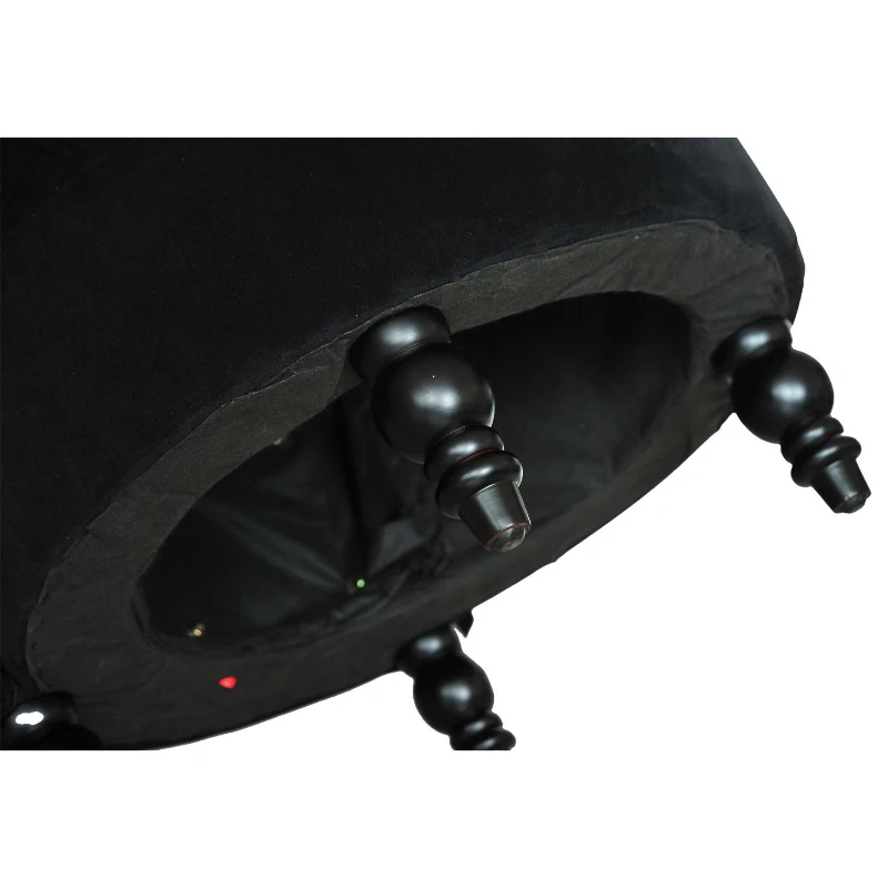 HOMCOM 45" Tufted High Back Velvet Accent Chair Living Room Soft Padded Couch Lounge (Black)