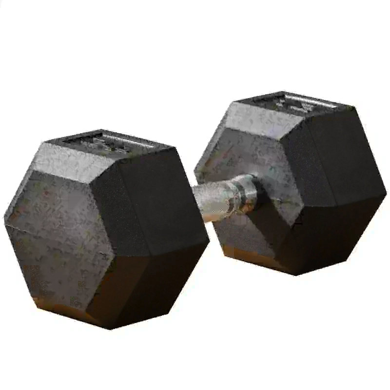 Soozier 45lbs Rubber Hex Dumbbells Weight Dumbbell Hand Weight Barbell for Body Fitness Training for Home Office Gym, Black