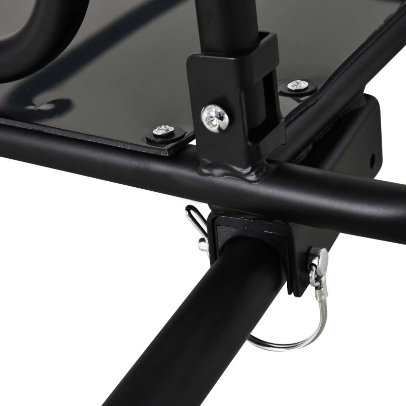Aosom Folding Bicycle Cargo Trailer Utility Bike Cart Travel Luggage Carrier Garden Patio Tool New, Black