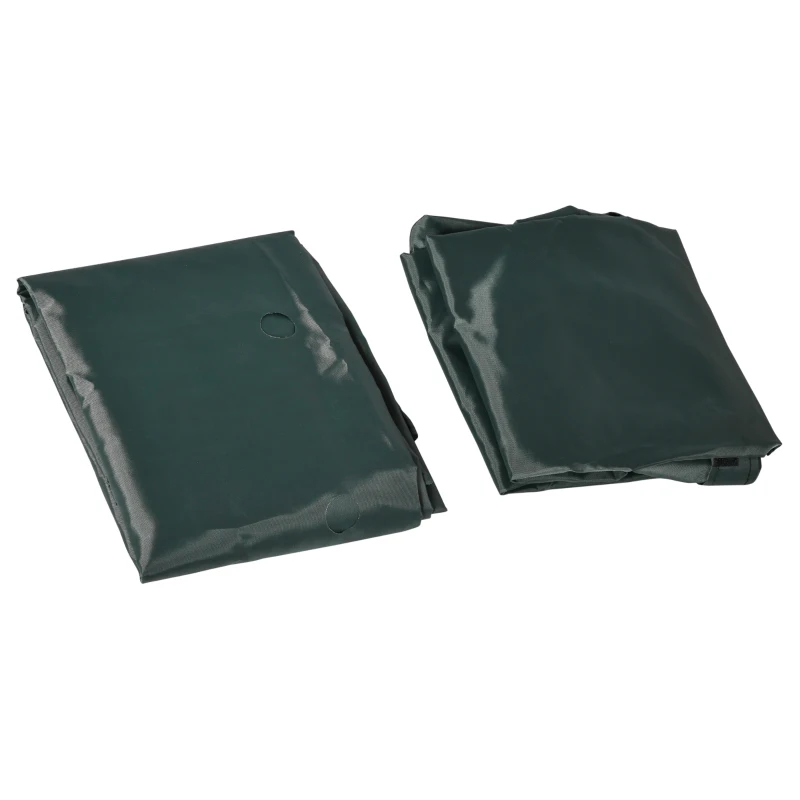 Outsunny Kids Sandbox with Cover, Seat, Sandbox Outdoor for Backyard, Brown