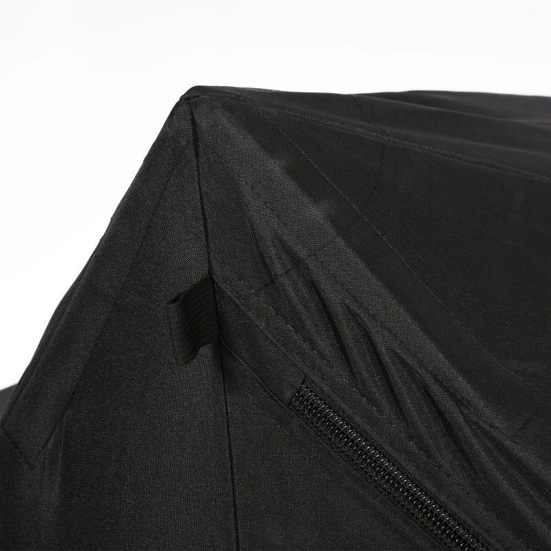 Outsunny 2-4 Person Pop-up Ice Fishing Tent Portable Ice Fishing Shelter with Windproof Windows and Carrying Bag Hub Fish Shelter, Black