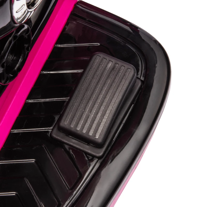 Qaba 6V 3 Wheel Electric Motorcycle for Kids, Battery Powered Motorbike w/ Headlights, Music, Forward & Reverse, Pink