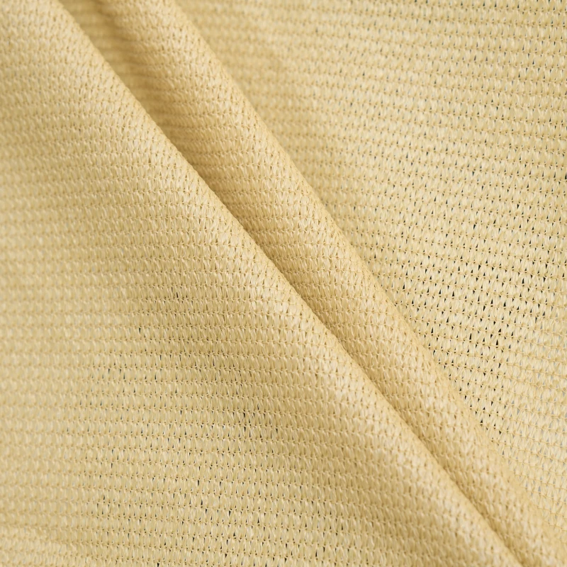 Outsunny Triangle 12' Canopy Sun Sail Shade Garden Cover UV Protector Outdoor Patio Lawn Shelter with Carrying Bag, Sand