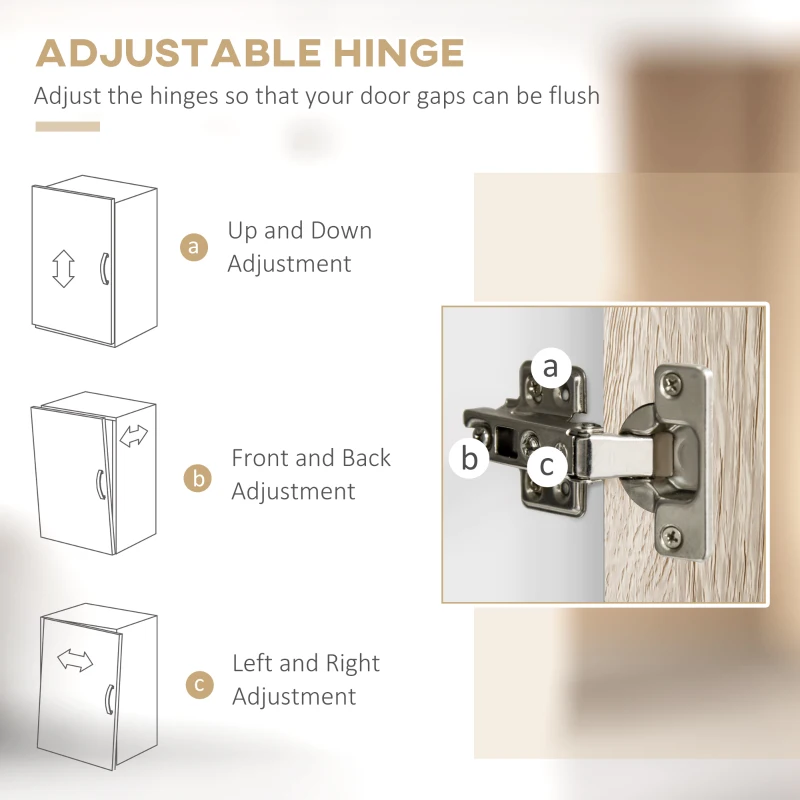 HOMCOM Kitchen Buffet with Hutch Multi Storage Cupboard Cabinet Server Sideboard with Drawers