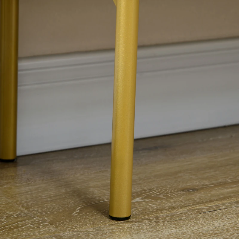 HOMCOM Modern Storage Cabinet Sideboard Buffet Cabinet with Gold Legs for Living Room Dining Room Hallway Black