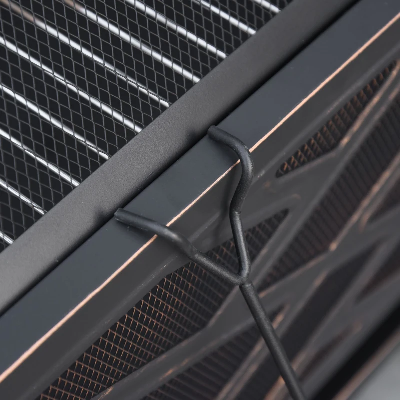 Outsunny 26" Outdoor Fire Pit, Square