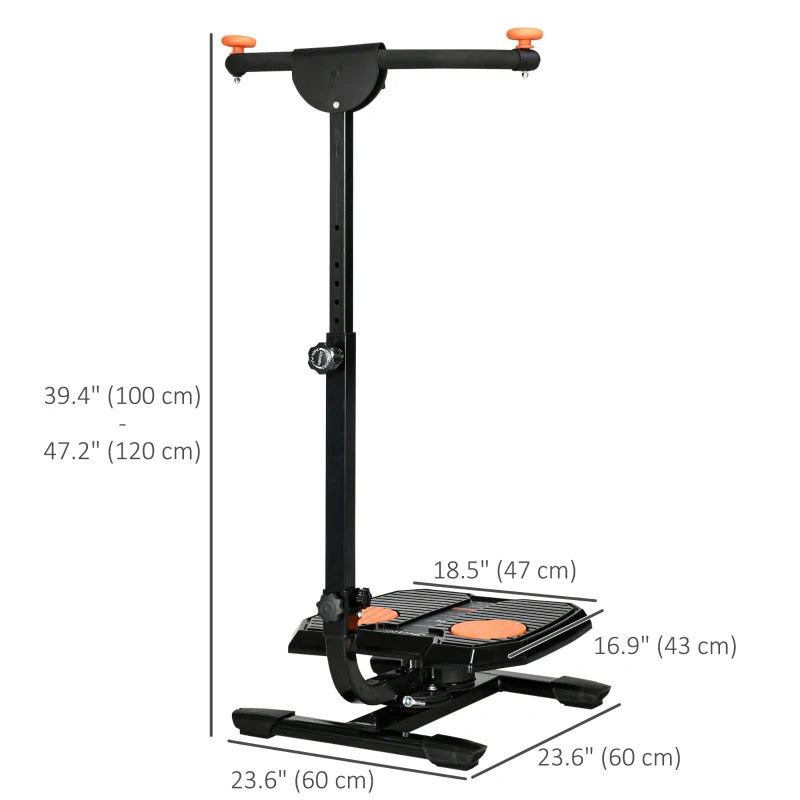Soozier Foldable Ab Twister Board for Waist Trimming, Ab Waist Sculptor Workout Equipment wirh Screen Showing Time, Calories