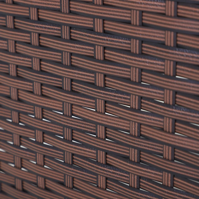 Outsunny Outdoor Wicker Rocking Chair Patio PE Rattan Recliner Chair with Cushion, Adjustable Footrest, Armrests, Turquoise