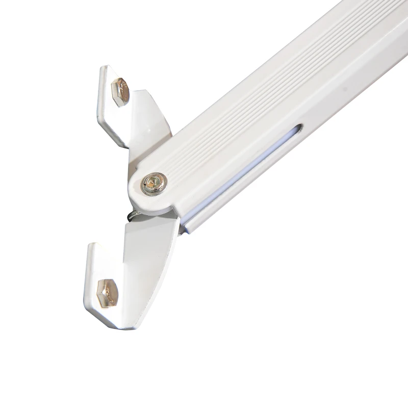 Outsunny 6’x2.3' Drop Arm Window Awning Manual Retractable Canopy Shelter Sunshade (Cream White)