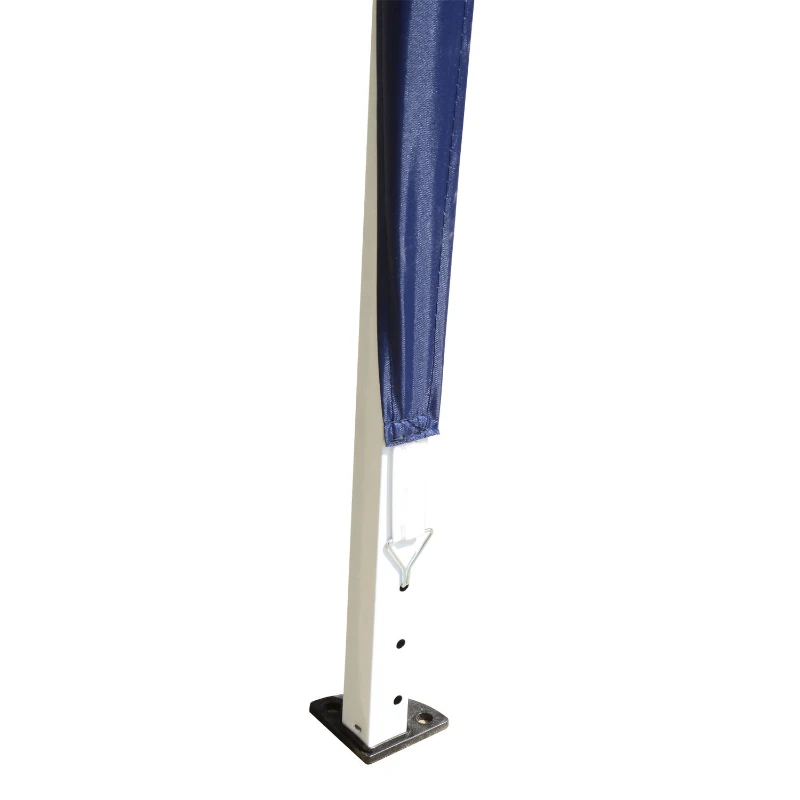 Outsunny 10' x 10' Easy Pop Up Canopy Gazebo Party Tent Shelter - Blue