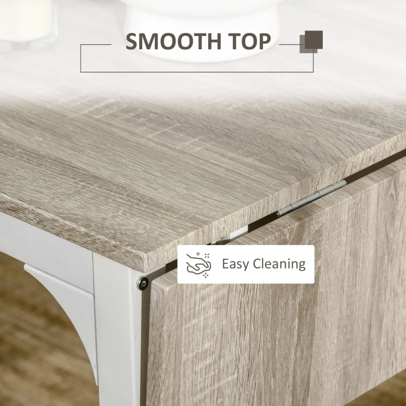 HOMCOM Foldable Dining Table Set for 2, Drop-Leaf Kitchen Table with 2 Chairs for Apartments, Studios, Natural Drop-leaf Dining Table Set Includes 2 Chairs