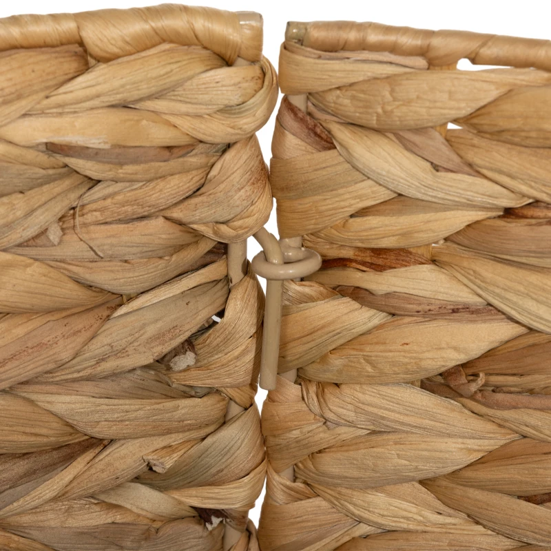 HOMCOM 24" Hyacinth Christmas Tree Base Cover, Hand Woven Christmas Tree Collar for Party, Holiday, Home Decoration, Natural