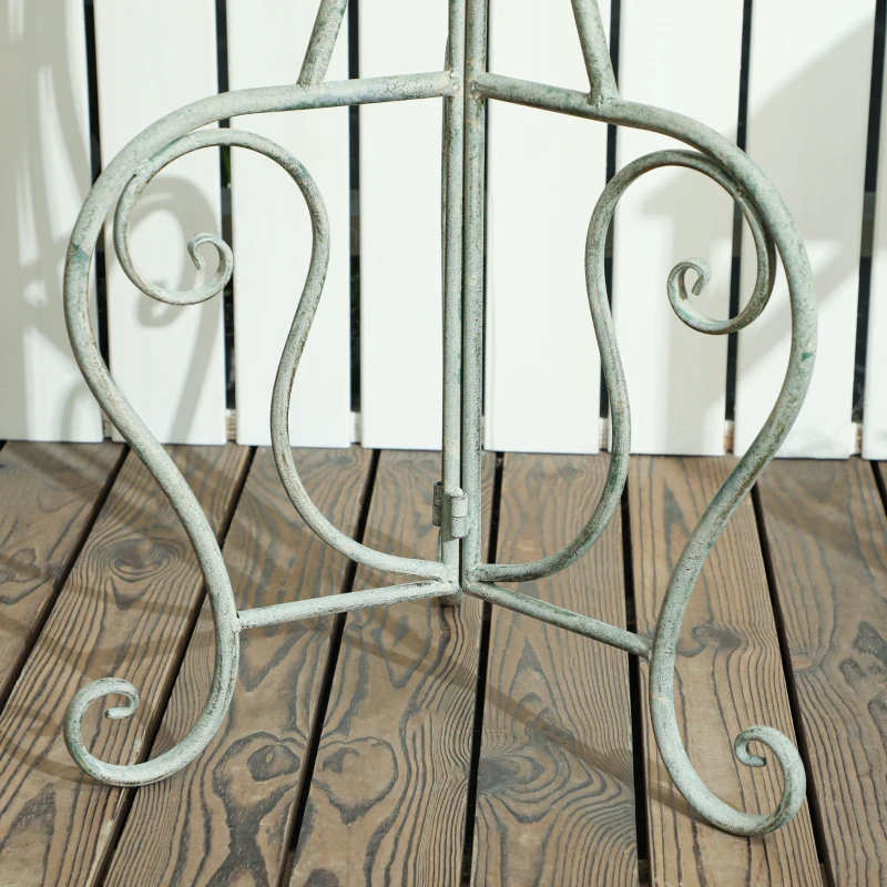 Outsunny Metal Bird Bath for Outdoors, 31" Tall Round Birdbath with Bird Statues and Decorative Stand, Freestanding Bird Feeder for Garden, Yard, Patio Decor, Bronze