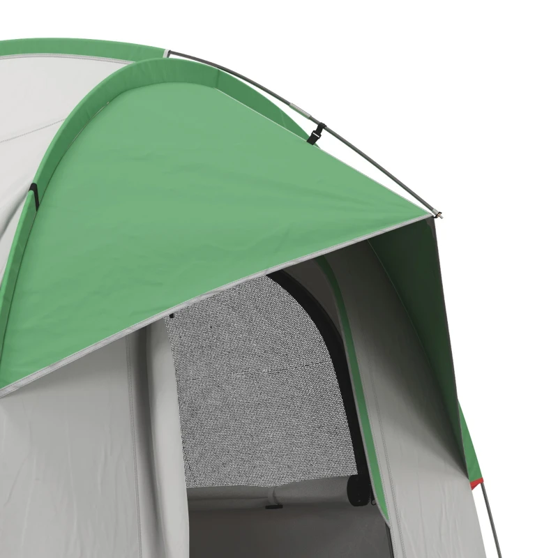 Outsunny 2000mm Waterproof SUV Tent, Car Tent with 3 Doors and Mesh Window, for 5-6 Person Camping Travel, Gray and Green