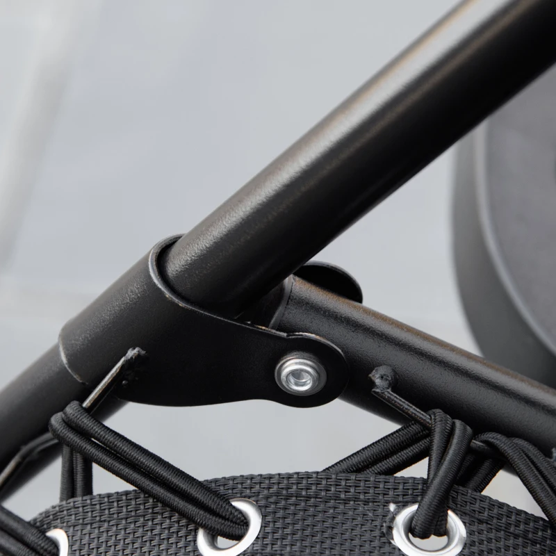 Outsunny 2 Piece Foldable Lounge Chair with Canopy Shade, Outdoor Zero Gravity Chair w/ Side Tray & Cup Holder, Reclining Lounger w/ Breathable Mesh Fabric Seat, Pillow, Black