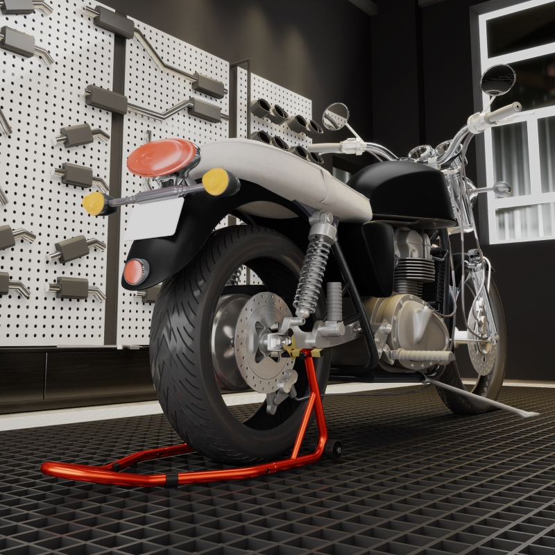 HOMCOM Motorcycle Rear Wheel Stand, Universal Motorcycle Lift with