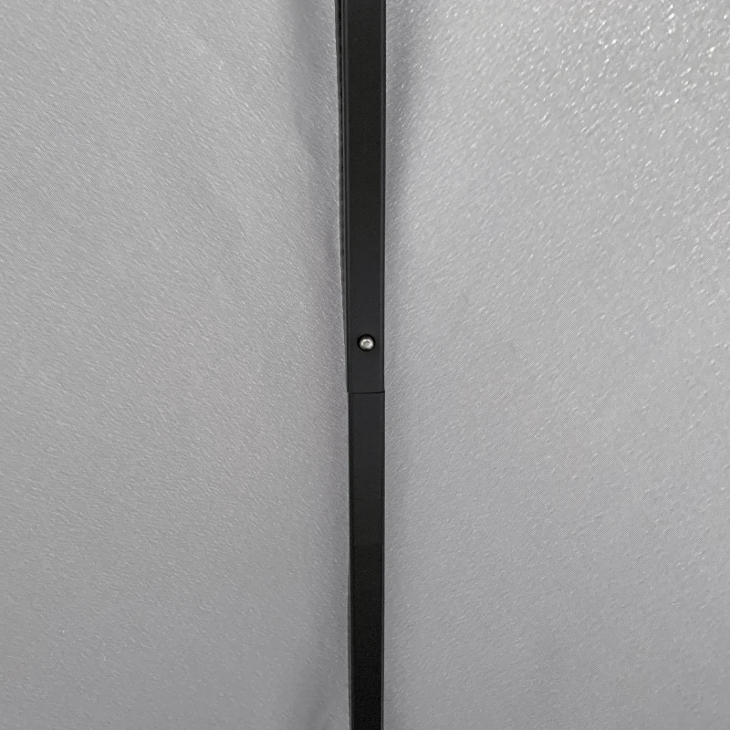 Outsunny 10' x 10' Patio Gazebo Outdoor Aluminum Frame Canopy Shelter with Curtains, Vented Roof for Garden, Lawn, Backyard and Deck, Grey