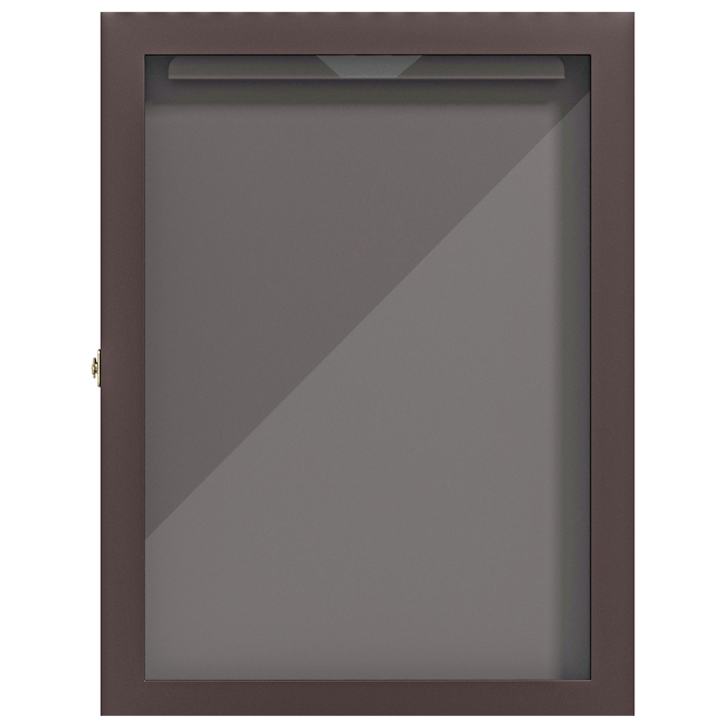 HOMCOM 24" x 32" Hockey Jersey Frame, Jersey Shadow Box for Basketball Football Baseball, Brown