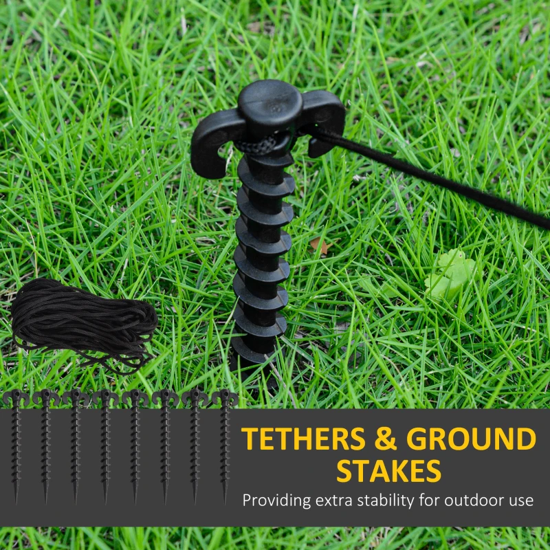 Outsunny 12ft Large Inflatable Halloween Archway with Ghost, Pumpkin, Spider and Bat