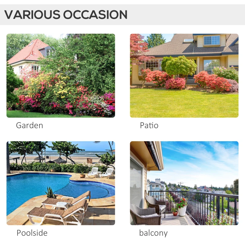 Outsunny 3 Pieces Patio PE Rattan Bistro Set Cushioned Armchair Sofa and Coffee Table Outdoor Furniture