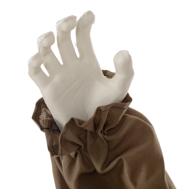 HOMCOM 5.2' Life Size Doll with Simulated Wound Cracks, Outdoor Halloween Decoration Animatronic, Sound & Motion Activated