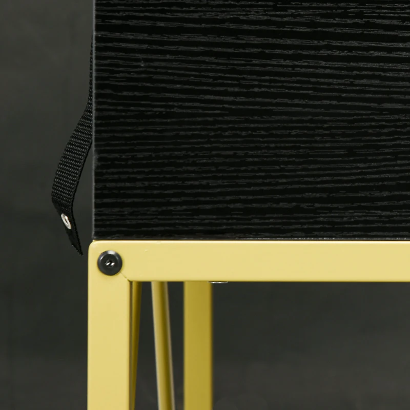 HOMCOM Hallway Console Table Entryway Table with 2 Drawers and Storage Shelf for Living Room Bedroom Behind Sofa Black