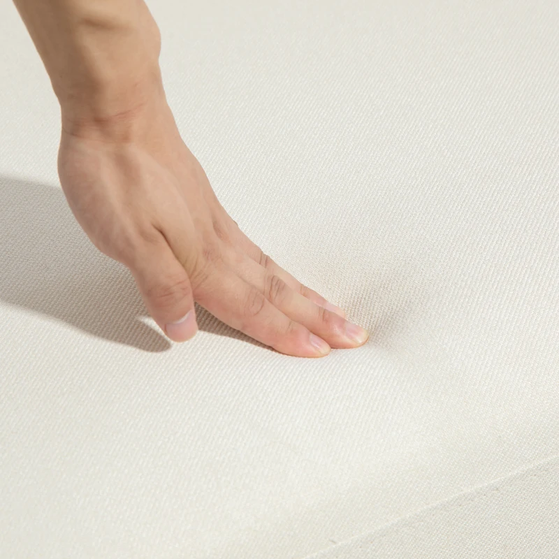 HOMCOM L-Shape Sofa, Modern Sectional Couch with Changeable Chaise Lounge, Pillows and Wooden Legs for Living Room, Cream White