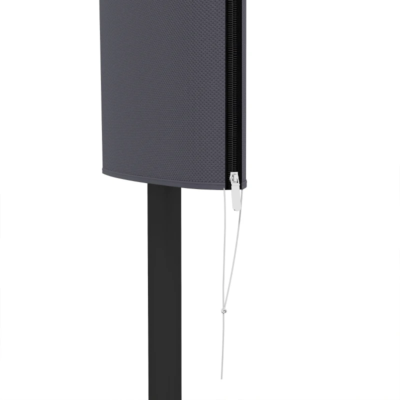 Outsunny Garden Parasol Cover, Outdoor Cantilever Umbrella Cover with Zipper, Dark Grey