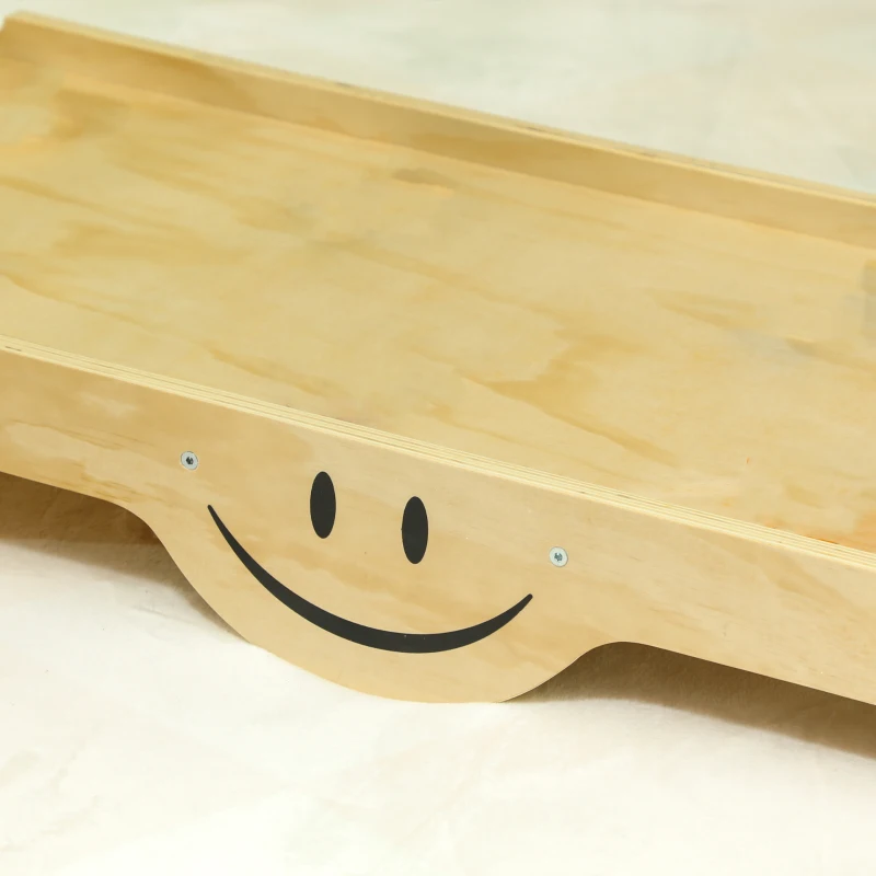 Qaba 4 in 1 Indoor Toddler Climbing Toys for 18-48 Months with Ramp & Seesaw