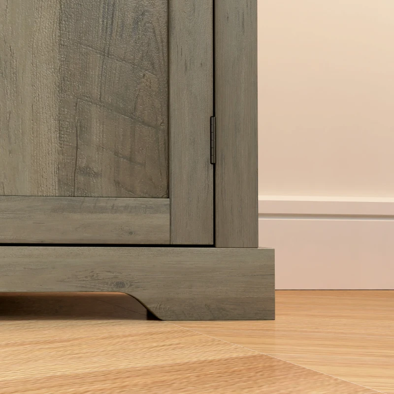 HOMCOM Sideboard Buffet Table with Drawer, Storage Cabinet with Double Doors and Adjustable Shelf, Gray