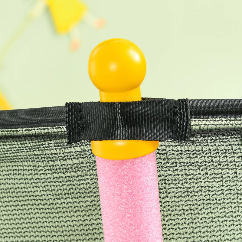 Soozier Trampoline for Kids with Net for Indoor Use, Pink