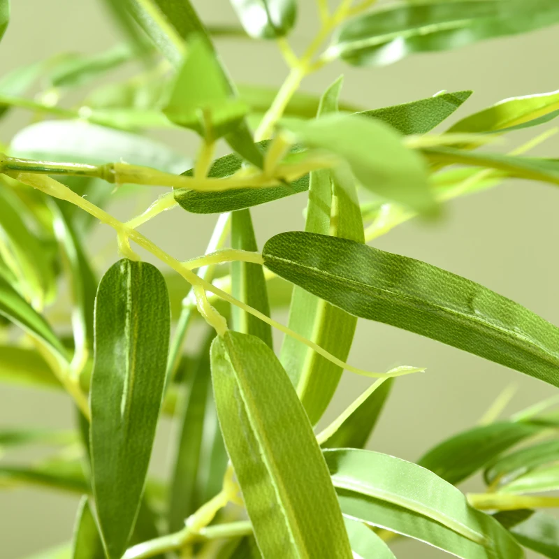 HOMCOM 6ft Artificial Tree, Indoor Fake Bamboo with Pot, for Home Office Living Room Decor