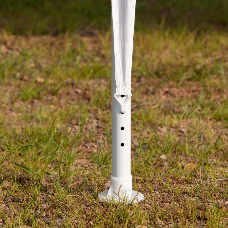 Outsunny 10' x 20' Party Tent, Outdoor Wedding Canopy & Gazebo with Removable Sidewalls, Shade Shelter for Events, BBQs, White