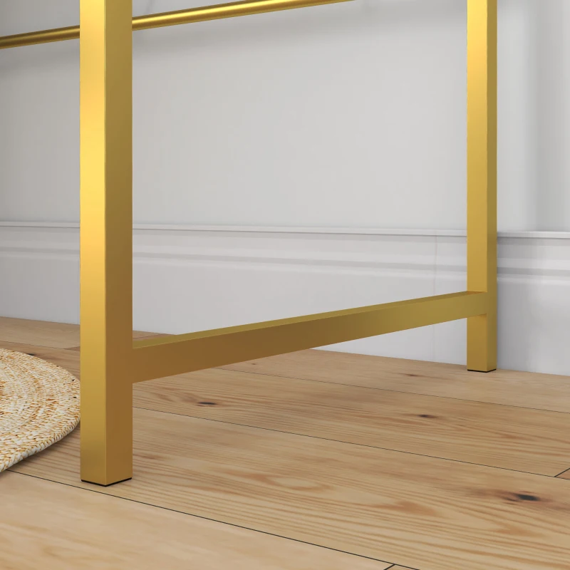 HOMCOM Makeup Vanity Table with Mirror and Storage, White