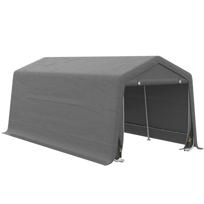 Outsunny 20' x 10' Carport Portable Garage, Heavy Duty