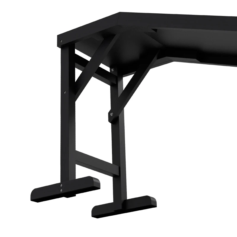 PawHut Dog Ramp w/ Non-Slip Carpet and Top Platform, 74" x 16" x 25", Black