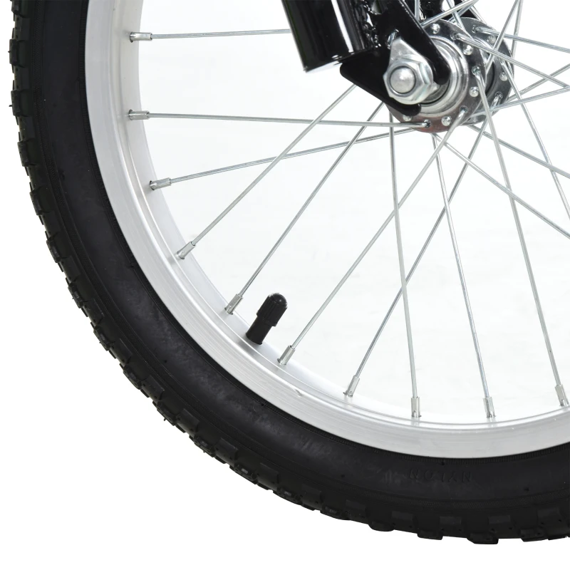 Aosom Teens Youth Scooter Ride On Toy with Adjustable Handlebar, Dual Brakes, and Inflatable Wheels For Kids 5+ - Green